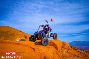HCR Polaris RZR RS1 MTS Suspension Kit installed arm detail