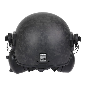 MRC Opposition helmet side profile with rail-mounted headset