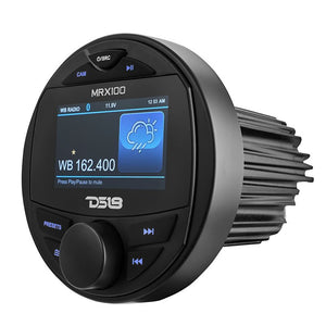 Marine and Powersports Headunit 3" Color TFT screen , 2 Zones, 4 volts Output, BT, RDS 4 X 50 Watts - Dunes 2 Dezert SXS