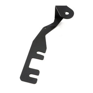 Rugged Radios Ford Ranger driver side A-pillar antenna mount in black powder coated high strength steel