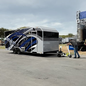 Towing Monster-Tug from TRAILER-TUG with sturdy construction, designed for heavy-duty towing tasks.