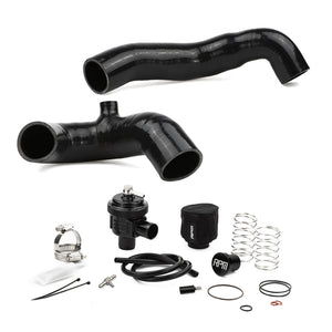 RPM 5-ply silicone charge tube kit for 2024+ Can-Am Maverick R. Reinforced, heat-resistant, and BOV-ready with billet plug and clamps.