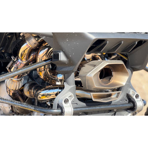 RPM 3-inch electronic dump valve mid pipe for Can-Am Maverick R delivers 12HP gains, deep sound, and plug-and-play install.