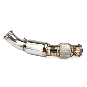 RPM Can-Am Maverick R 3” Mid Pipe with 6” Resonator – TIG Welded Stainless, High-Flow Exhaust Upgrade, Fits OEM & RPM Mufflers