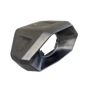 Blued and black stainless steel exhaust tips for Maverick R, high-heat resistant with OEM fit for spark arrestor compatibility.