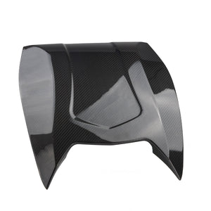 Can-Am Maverick R full-coverage carbon fiber hood installed, front view by RPM Powersports