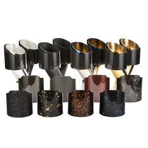 RPM Maverick R Carbon Dual Exhaust Tip – Custom Colors - Dunes 2 Dezert SXS