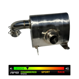 RPM Q-Series 3" Chambered Muffler – Maverick R - Dunes 2 Dezert SXS