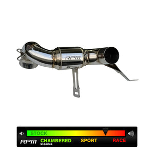 Maverick R 3" Muffler Delete Race Pipe - Dunes 2 Dezert SXS