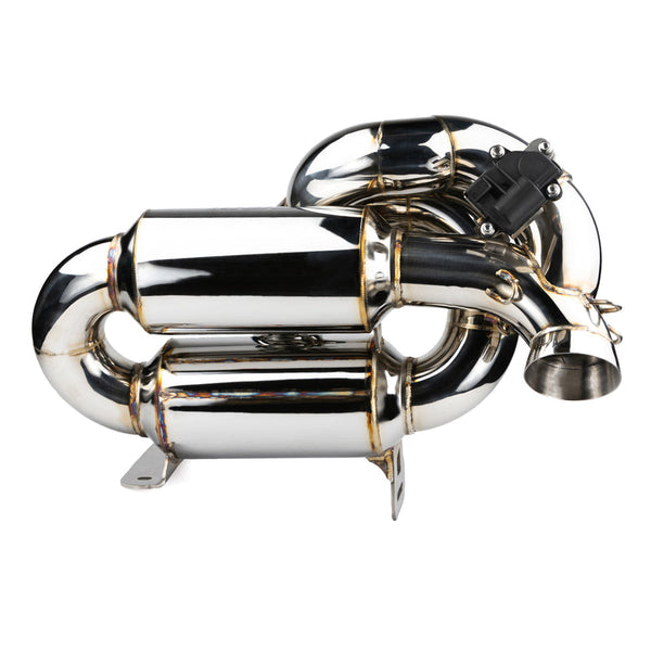 RPM Maverick R E-Valve 3-inch stainless sport muffler with electronic valve for switchable exhaust modes and OEM tip compatibility