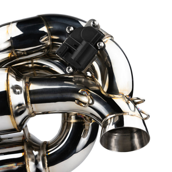 RPM Maverick R E-Valve 3-inch stainless sport muffler with electronic valve for switchable exhaust modes and OEM tip compatibility