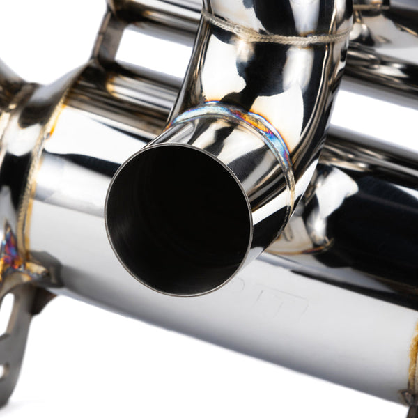 RPM Maverick R E-Valve 3-inch stainless sport muffler with electronic valve for switchable exhaust modes and OEM tip compatibility