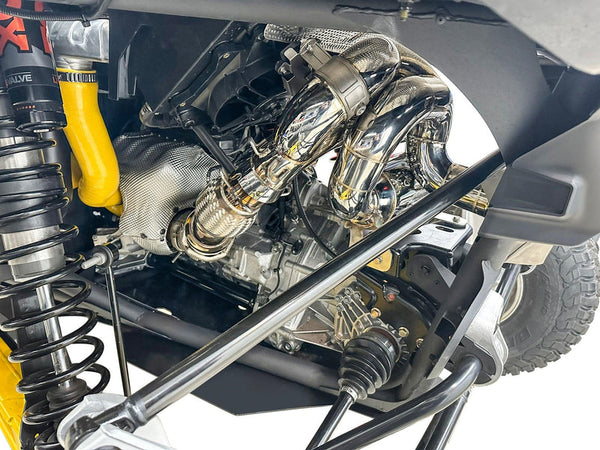 RPM Maverick R E-Valve 3-inch stainless sport muffler with electronic valve for switchable exhaust modes and OEM tip compatibility