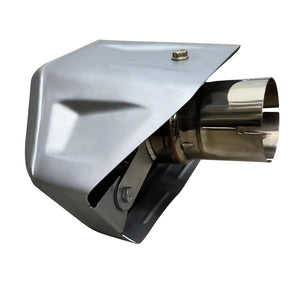 RPM slip-on 3" sport muffler for Can-Am Maverick R, TIG welded stainless steel, fits all 2 and 4 seat Maverick R models