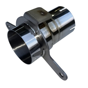 RPM slip-on 3" sport muffler for Can-Am Maverick R, TIG welded stainless steel, fits all 2 and 4 seat Maverick R models