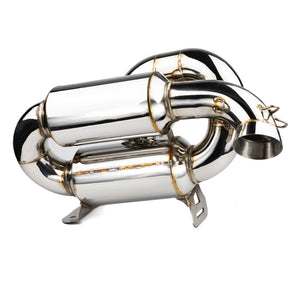 RPM slip-on 3" sport muffler for Can-Am Maverick R, TIG welded stainless steel, fits all 2 and 4 seat Maverick R models
