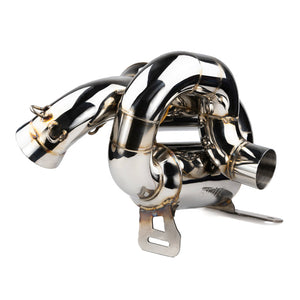 RPM slip-on 3" sport muffler for Can-Am Maverick R, TIG welded stainless steel, fits all 2 and 4 seat Maverick R models