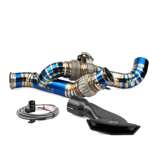 RPM Titanium 3" E-Valve Mid Pipe – Maverick R Turbo - Dunes 2 Dezert SXS
