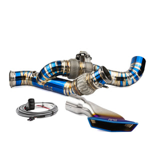 RPM Titanium 3" E-Valve Mid Pipe – Maverick R Turbo - Dunes 2 Dezert SXS