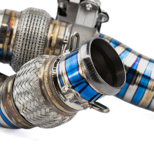 RPM Titanium 3" E-Valve Mid Pipe – Maverick R Turbo - Dunes 2 Dezert SXS