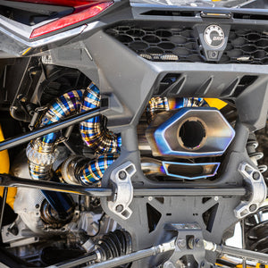 RPM Titanium 3" E-Valve Mid Pipe – Maverick R Turbo - Dunes 2 Dezert SXS
