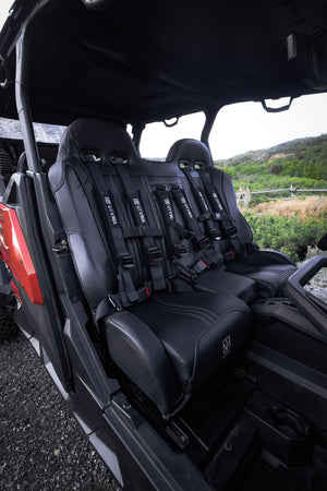 Maverick Sport MAX Front Bench Seat w/ Harnesses - Dunes 2 Dezert SXS