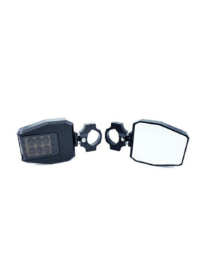 D2D Side View Mirrors with LED Lights for UTVs - Dunes 2 Dezert SXS