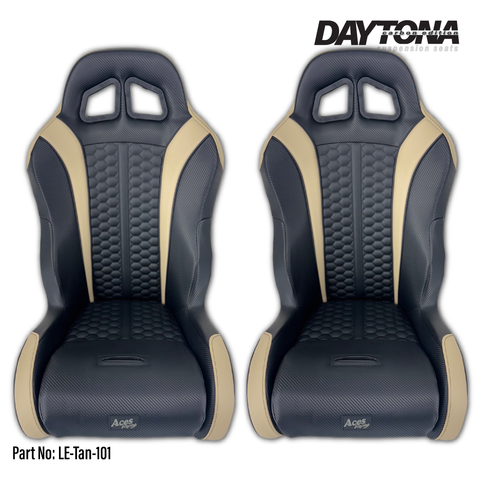 Limited Edition Black Daytona 101 Suspension Seats | UTV - Dunes 2 Dezert SXS