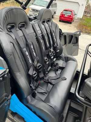 RZR 4 1000/900 Rear Bench Seat w/ Harnesses - Dunes 2 Dezert SXS