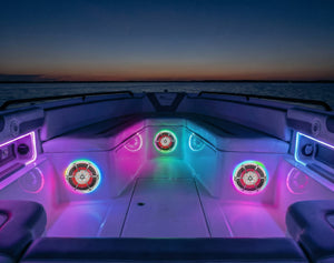 DS18 10" Marine Digital LED Speaker Ring - Dunes 2 Dezert SXS