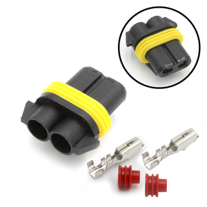 Rugged Radios waterproof female power plug connector kit for replacing or upgrading radio power T-connectors