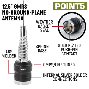 Rugged Radios 12.5 inch GMRS antenna included with the Ford Ranger two-way radio kit