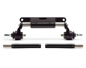 Complete SANDCRAFT Steering Support Assembly for 2020–2024 XP PRO with billet stabilizer, tie rods, and hardware kit