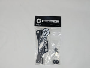 Geiser X3 radiator shroud support brace installed at mounting ear