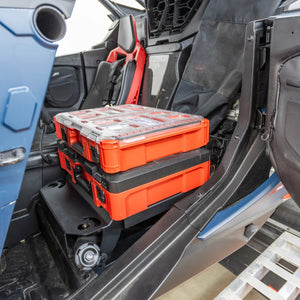 RPM Maverick R MAX Packout rack with Milwaukee Packout box mounted