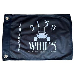 5150 replacement whip flag, black 5150 logo replacement whip flag