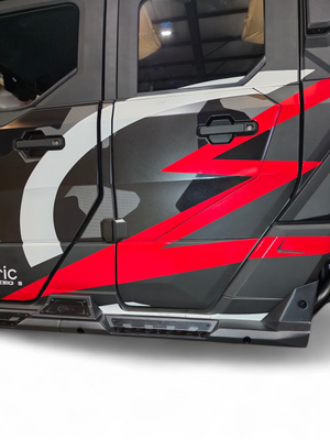 Polaris Xpedition 4 Seat Rock Sliders with Steps - Dunes 2 Dezert SXS