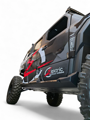 Polaris Xpedition 4 Seat Rock Sliders with Steps - Dunes 2 Dezert SXS