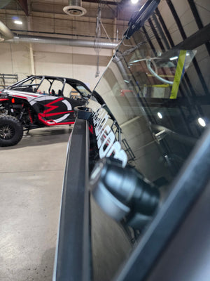 Polaris Xpedition Rear Glass Grab Handle Anodized Black - Dunes 2 Dezert SXS
