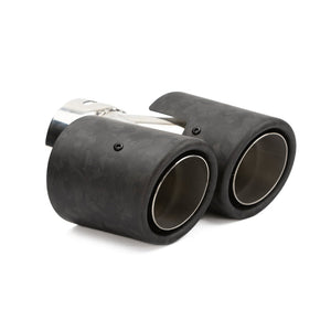 RPM Carbon Dual Exhaust Tips – Polaris Pro R Mufflers - Dunes 2 Dezert SXS