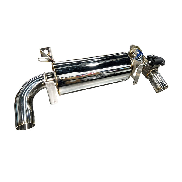 RPM E-Valve dual tip muffler for 2020–2025 RZR PRO XP and Turbo R, adjustable exhaust tone, plug-and-play install
