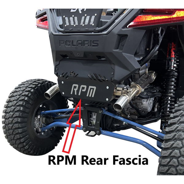 RPM E-Valve dual tip muffler for 2020–2025 RZR PRO XP and Turbo R, adjustable exhaust tone, plug-and-play install