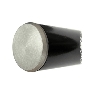 AJK Offroad push-in tubing end cap for fabrication, shown in black plastic with a smooth, rounded design.