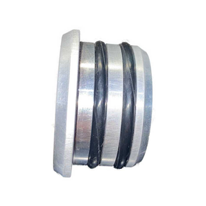 AJK Offroad push-in tubing end cap for fabrication, shown in black with smooth finish, designed to seal tubing ends.