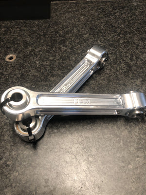 LM UTV Polaris RZR Front Sway Bar Links in black powder coat