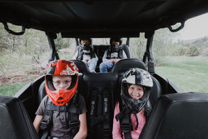 Maverick Sport Max Rear Bench Seat w/ Harnesses - Dunes 2 Dezert SXS