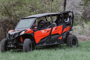 Maverick Sport Max Rear Bench Seat w/ Harnesses - Dunes 2 Dezert SXS