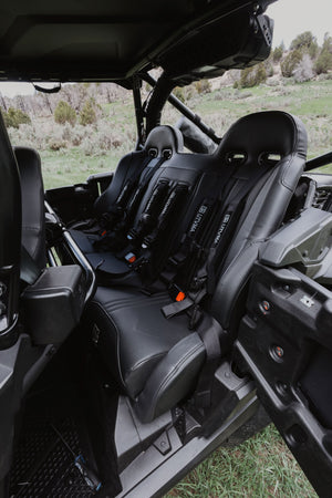 Honda Talon 4 Rear Bench Seat w/ Harnesses - Dunes 2 Dezert SXS