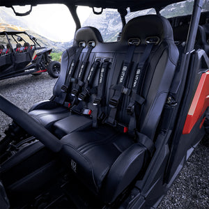 Maverick Sport MAX Front Bench Seat w/ Harnesses - Dunes 2 Dezert SXS