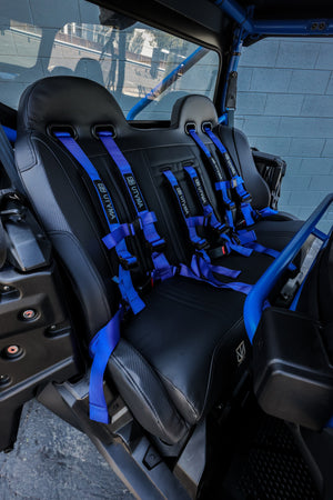 Honda Talon 4 Rear Bench Seat w/ Harnesses - Dunes 2 Dezert SXS